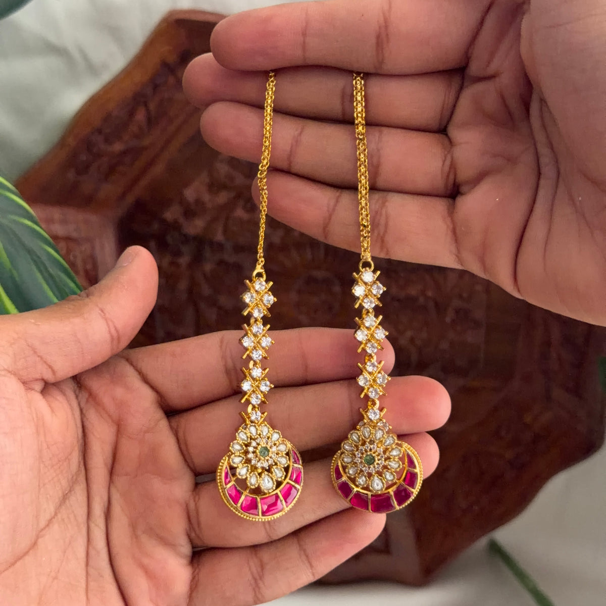 Jadau Studs+ Mattal Anvika Jewels