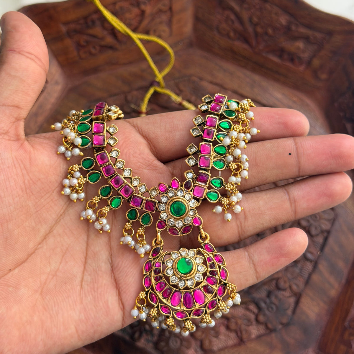 Premium Stones Pearl Haram LH30 Anvika Jewels