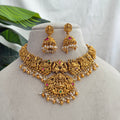 Gold Look Lakshmi Necklace AN258 Anvika Jewels