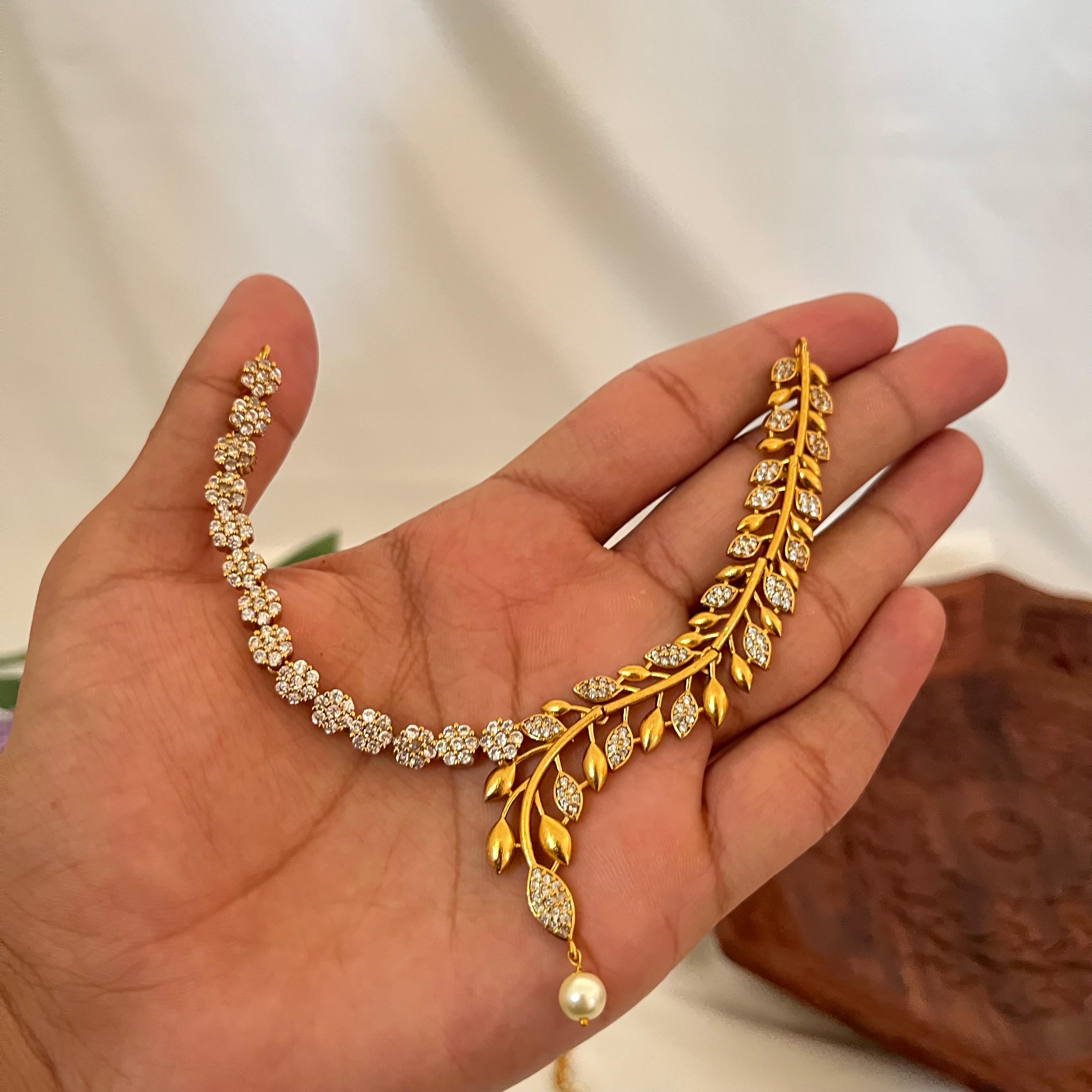 Victorian Leaf AD Necklace Set VN03