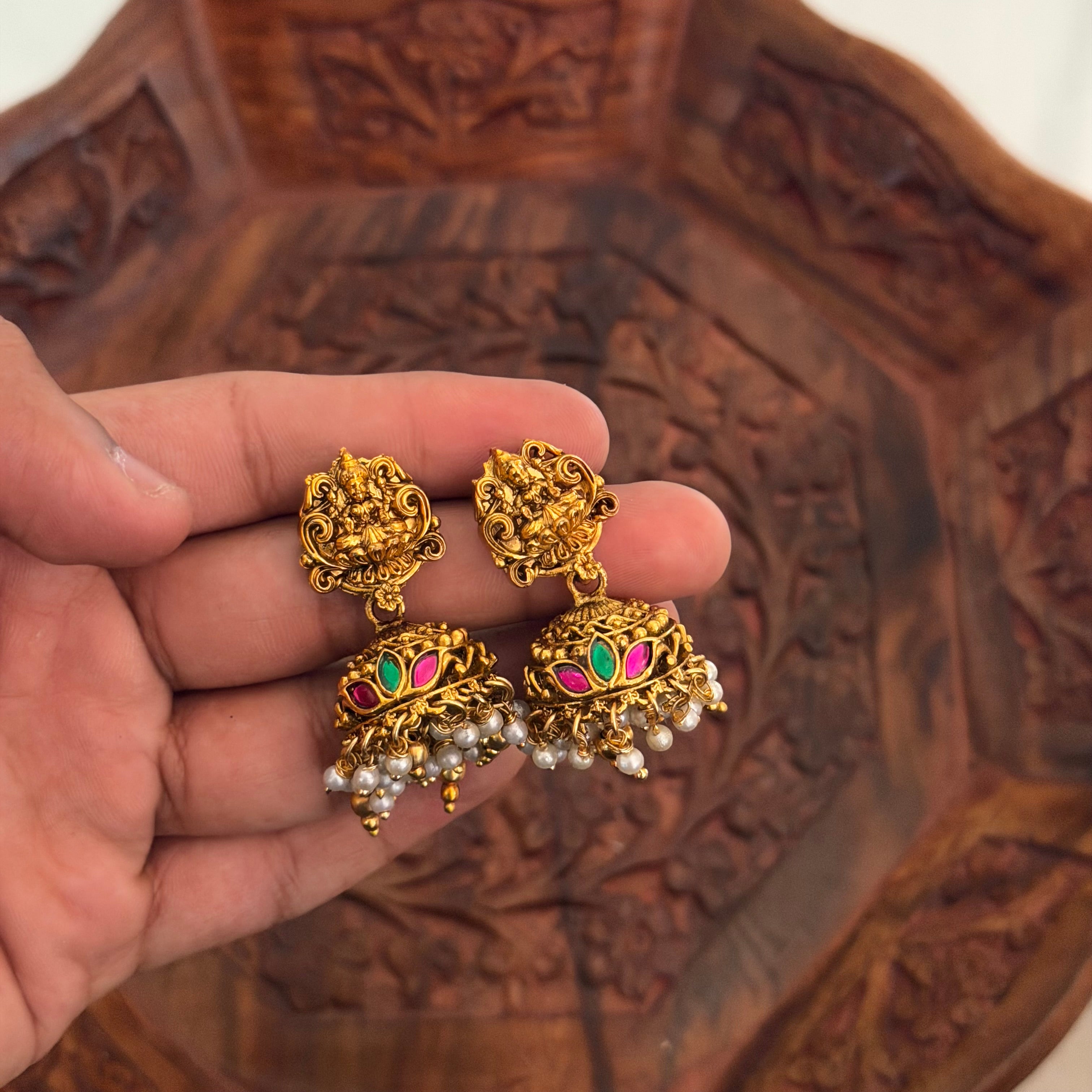 Double Layer Lakshmi Necklace AN207 Anvika Jewels