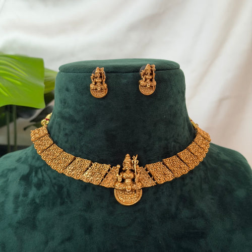 Antique Lakhsmi Necklace AN178 Anvika Jewels