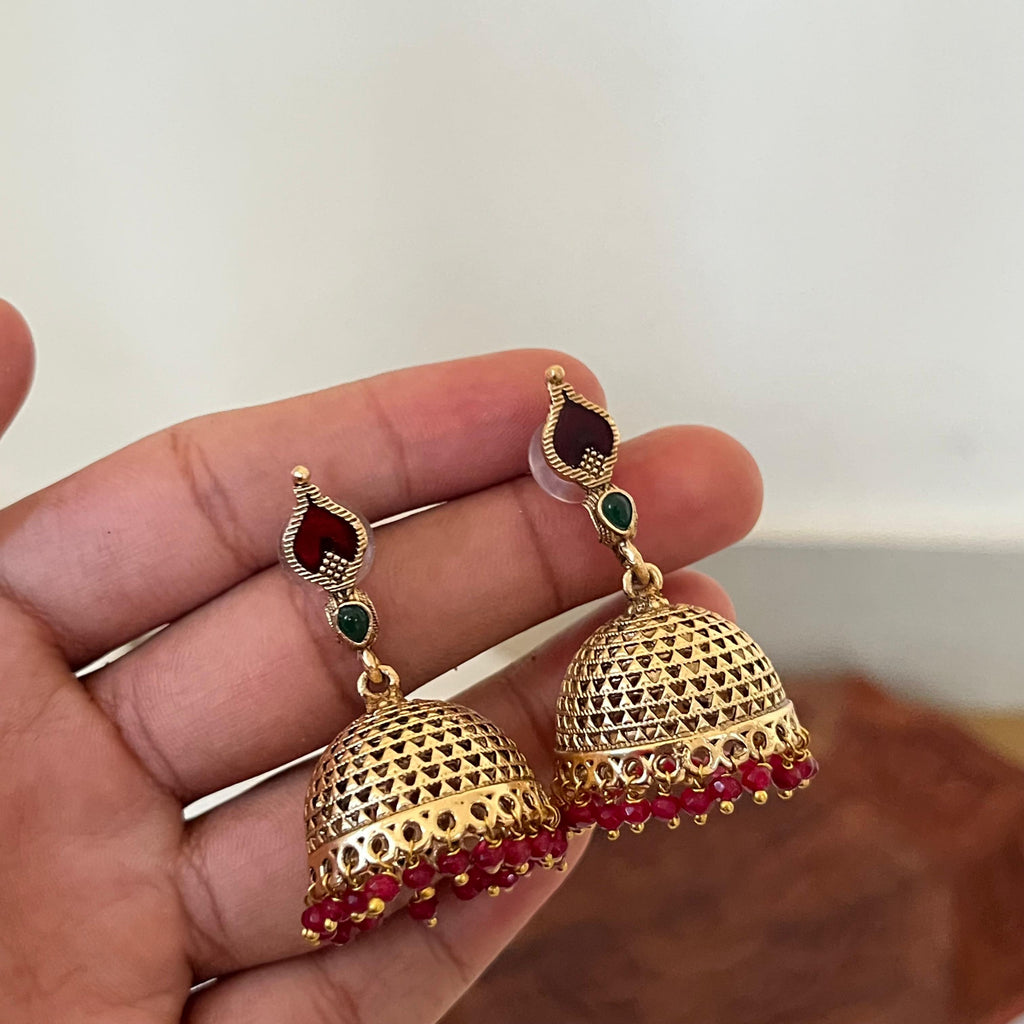 Antique Beaded Jhumka AJ01