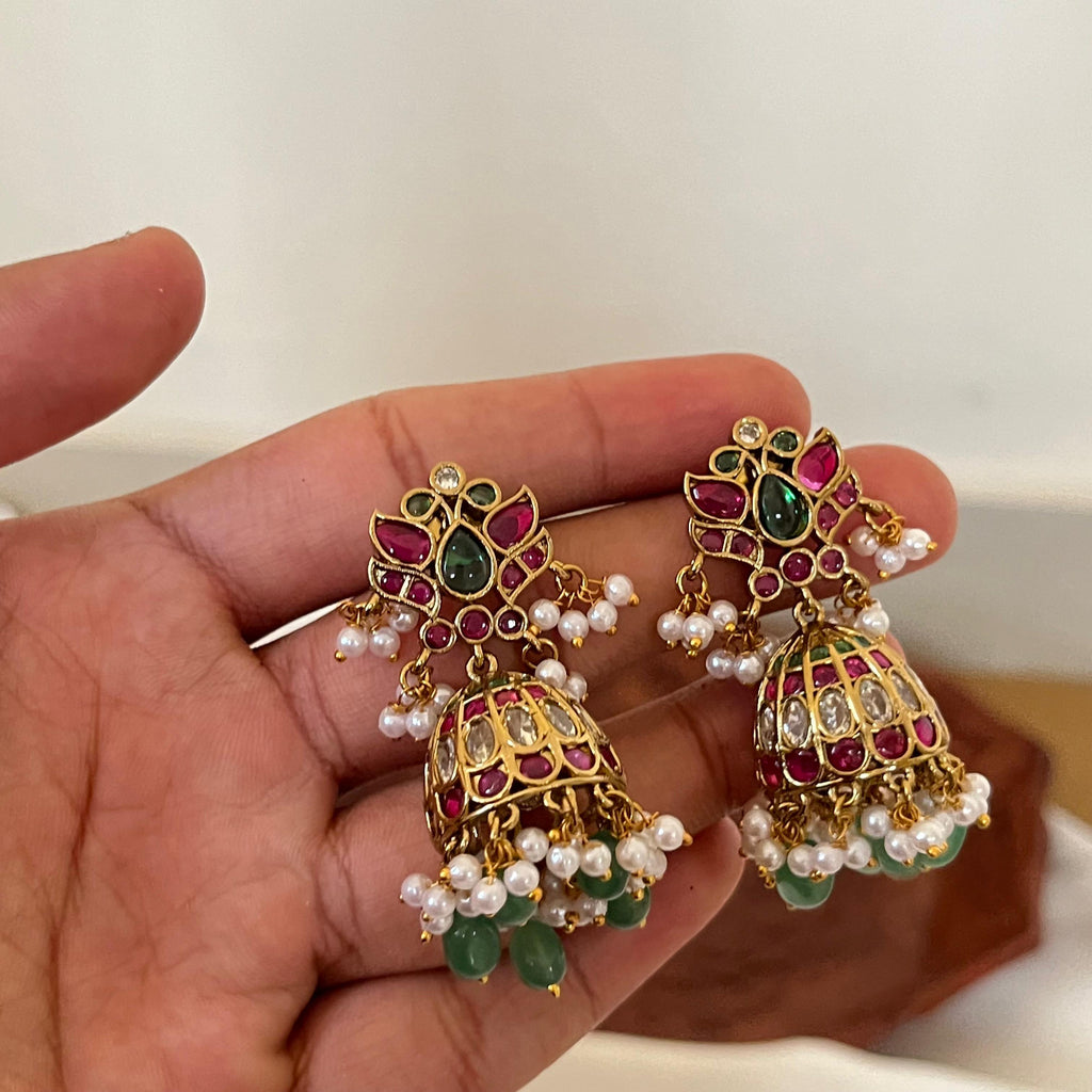 Antique Polki Jhumka AJ02