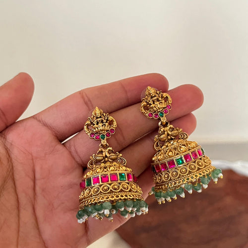 Antique Lakshmi Dual-Tone Jhumka AJ11