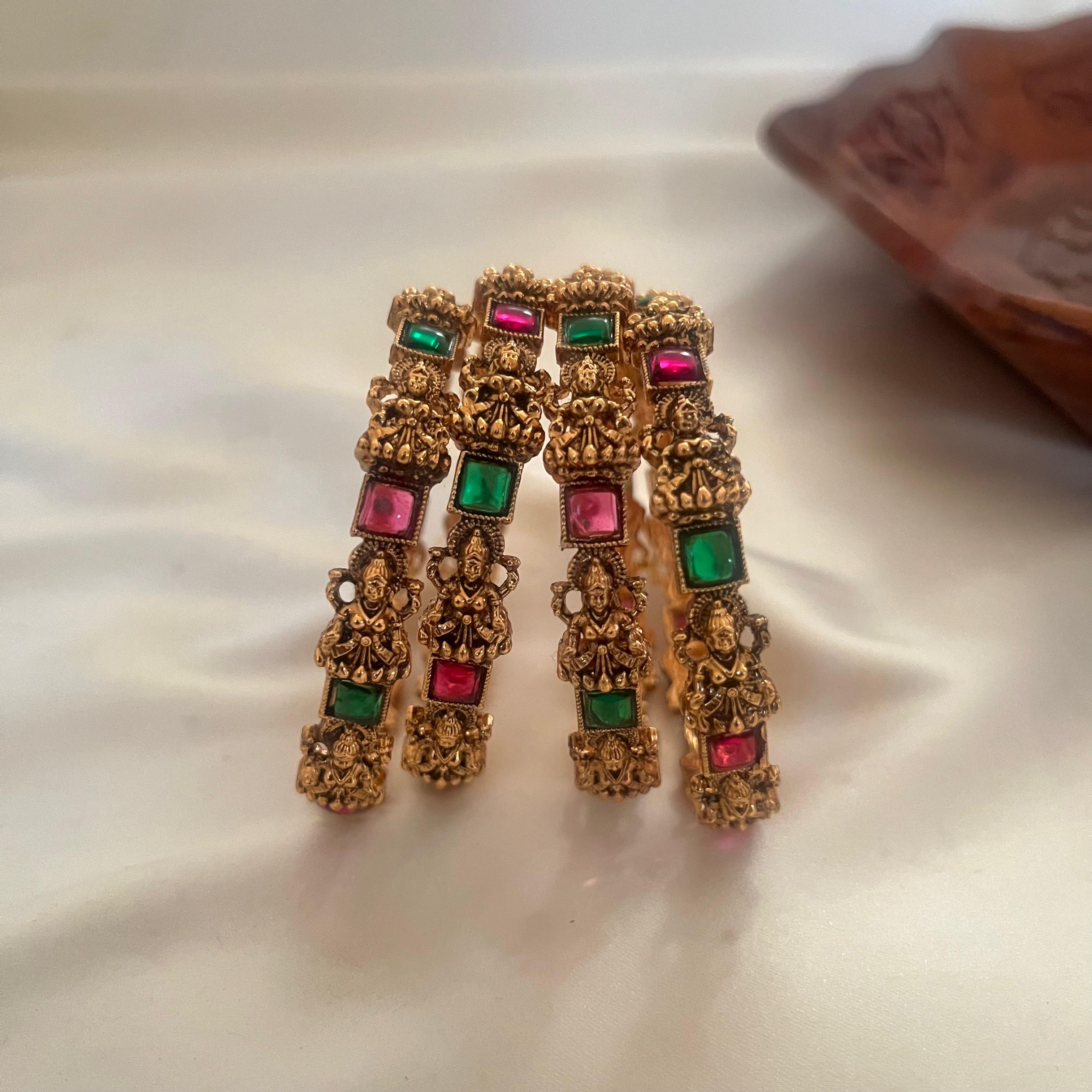 Antique Lakshmi Stone Bangles AB08