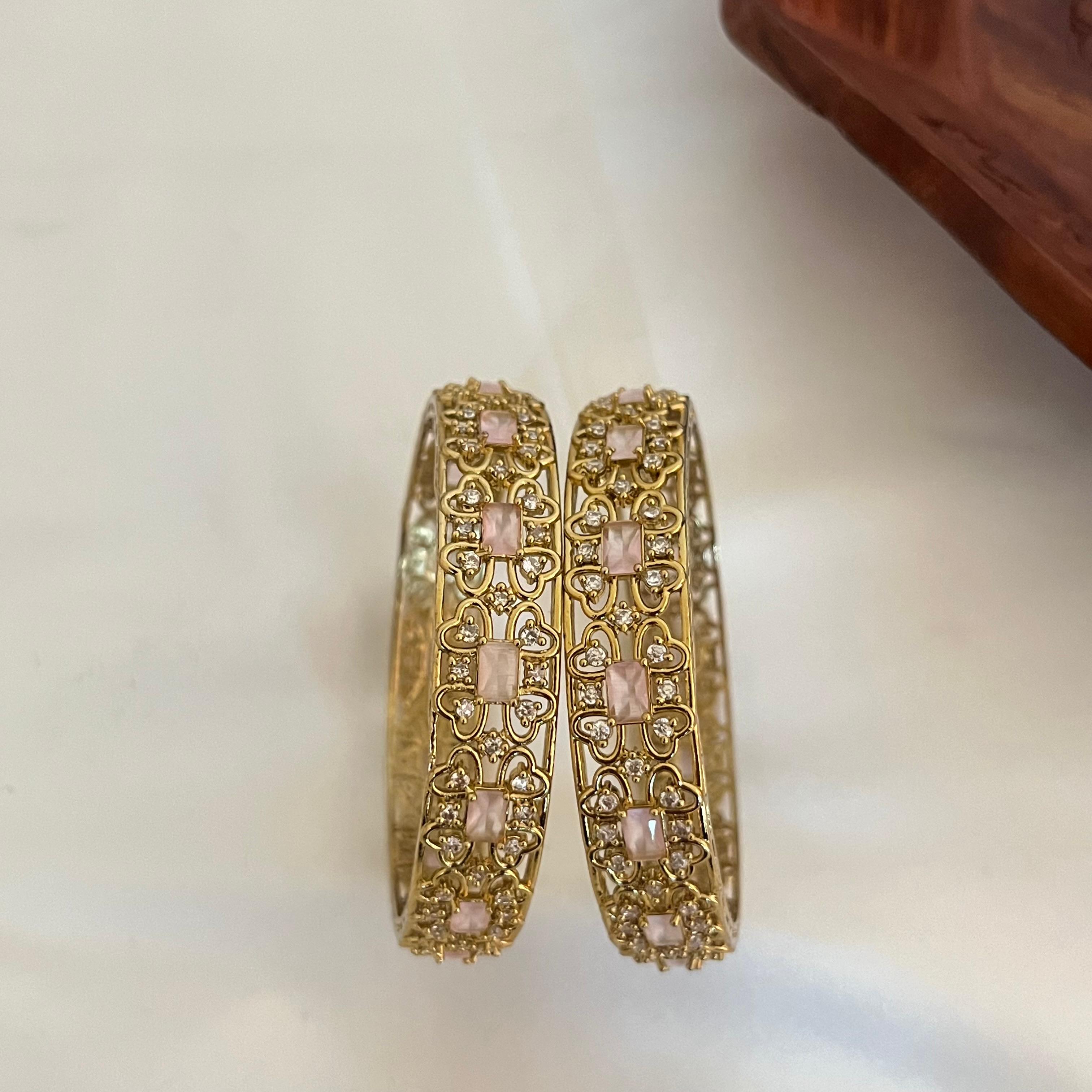 Blush Pink Designer Bangles VB02
