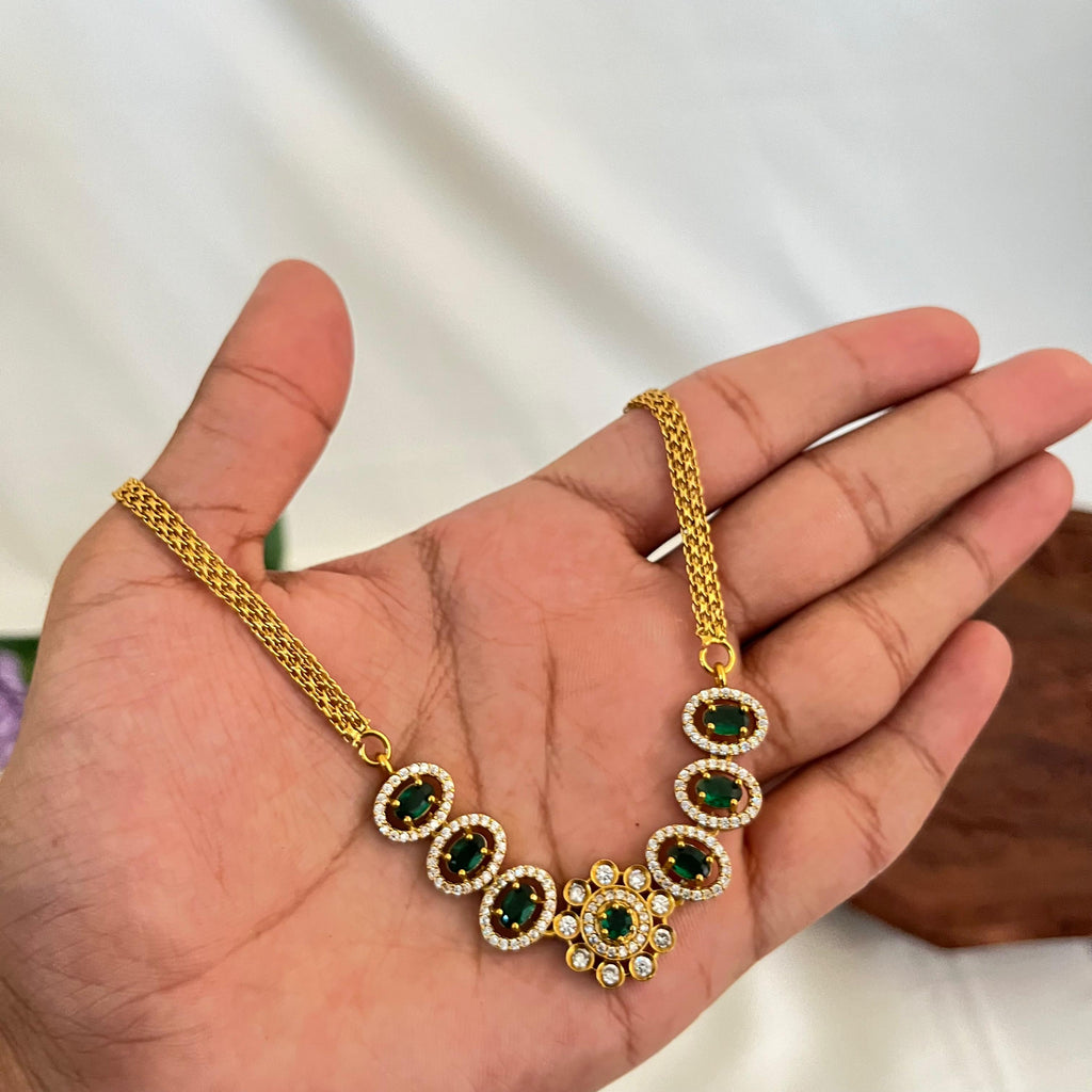 Minimal Oval AD Necklace VN13