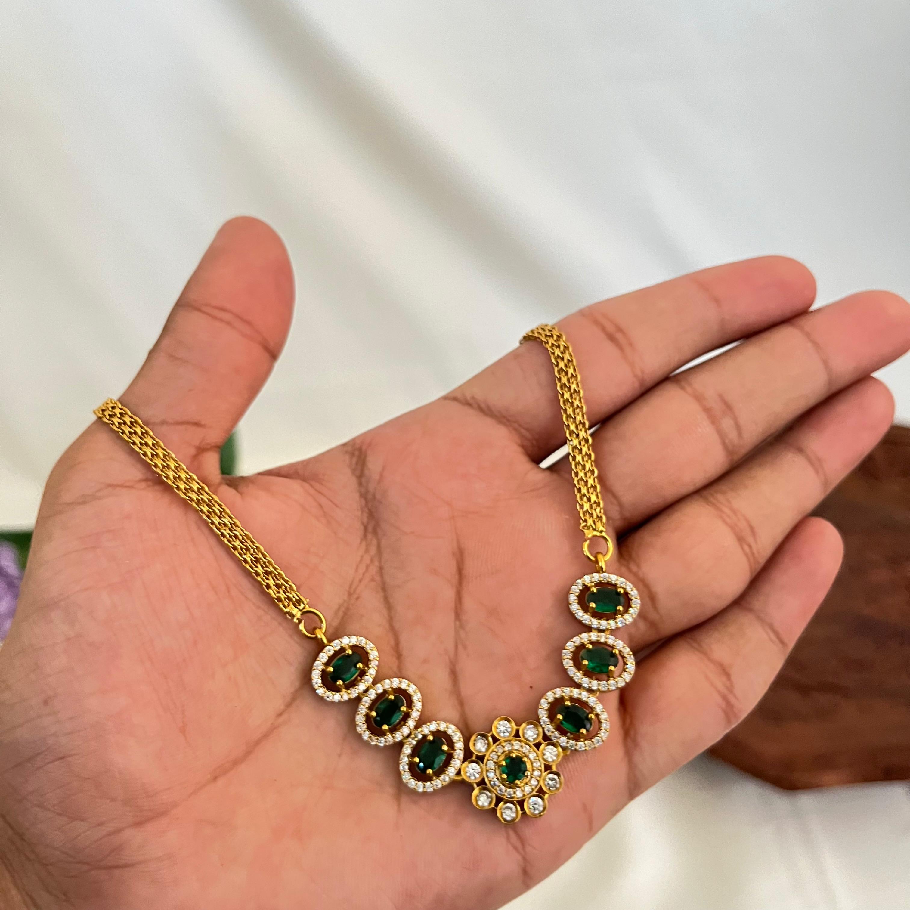 Minimal Oval AD Necklace VN13