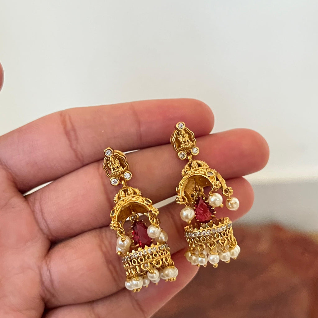 Antique Temple Jhumka AJ03