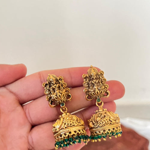 Antique Lakshmi Temple Jhumka AJ09
