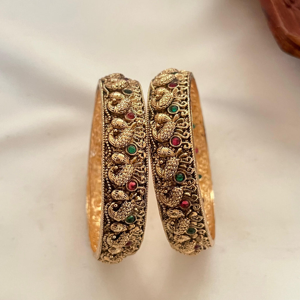 Antique Peacock Bangles AB09