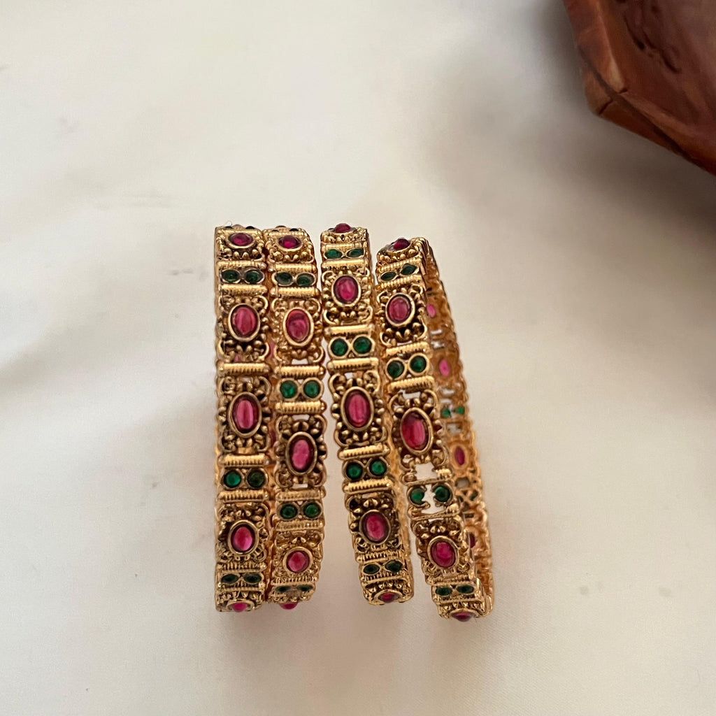 Antique Multi Color Bangles Set AB05