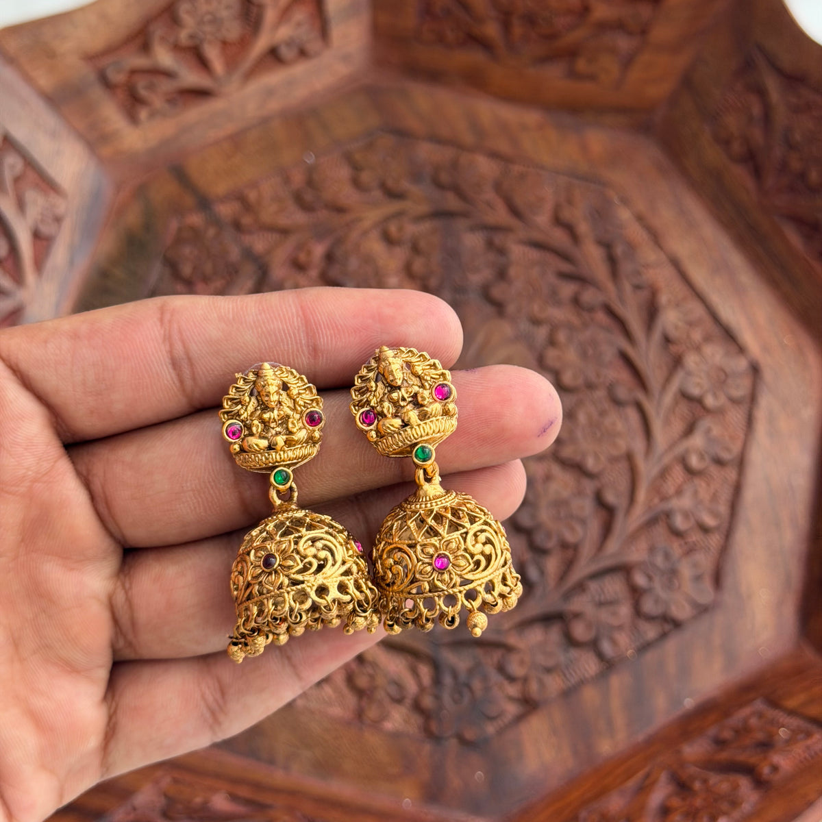 Elephant Lakshmi Pendant AN260 Anvika Jewels