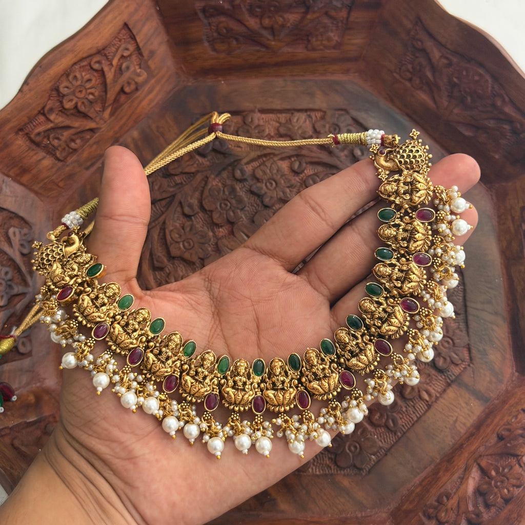 Premium White Pearl Choker AN269 Anvika Jewels
