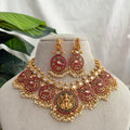 Ruby Kundan Necklace AN265 Anvika Jewels