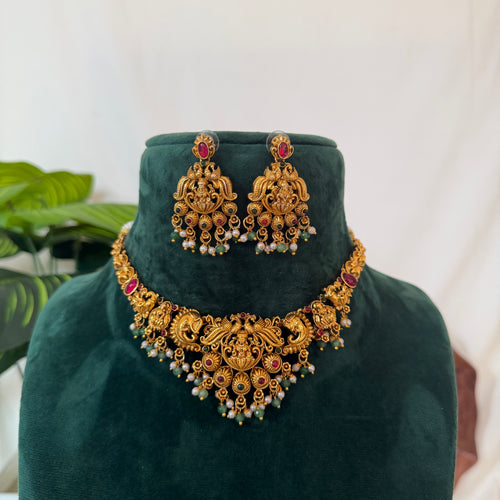 Antique Lakhsmi Necklace AN160 Anvika Jewels