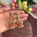 Ruby Victorian Earrings VN08 Anvika Jewels