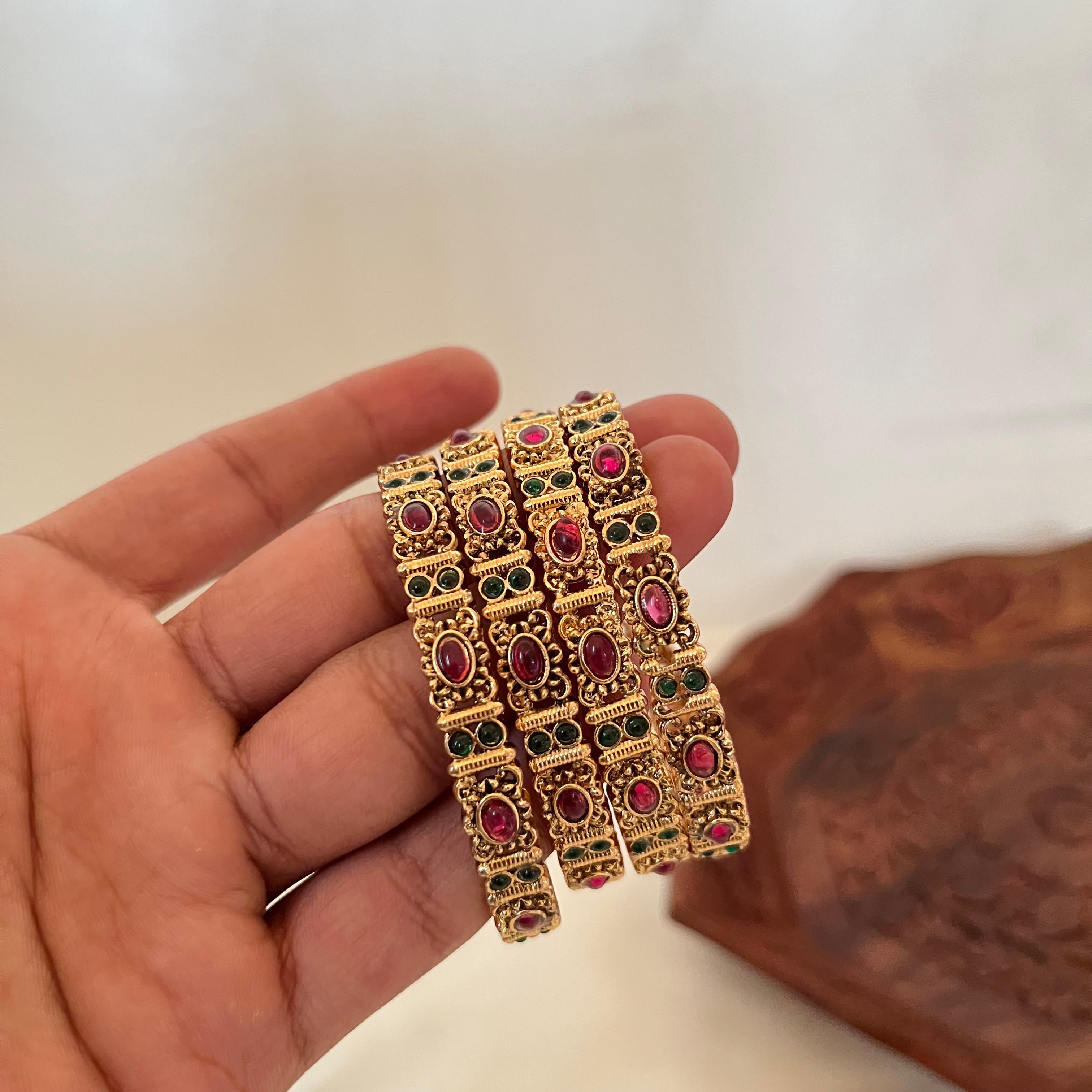 Antique Multi Color Bangles Set AB05