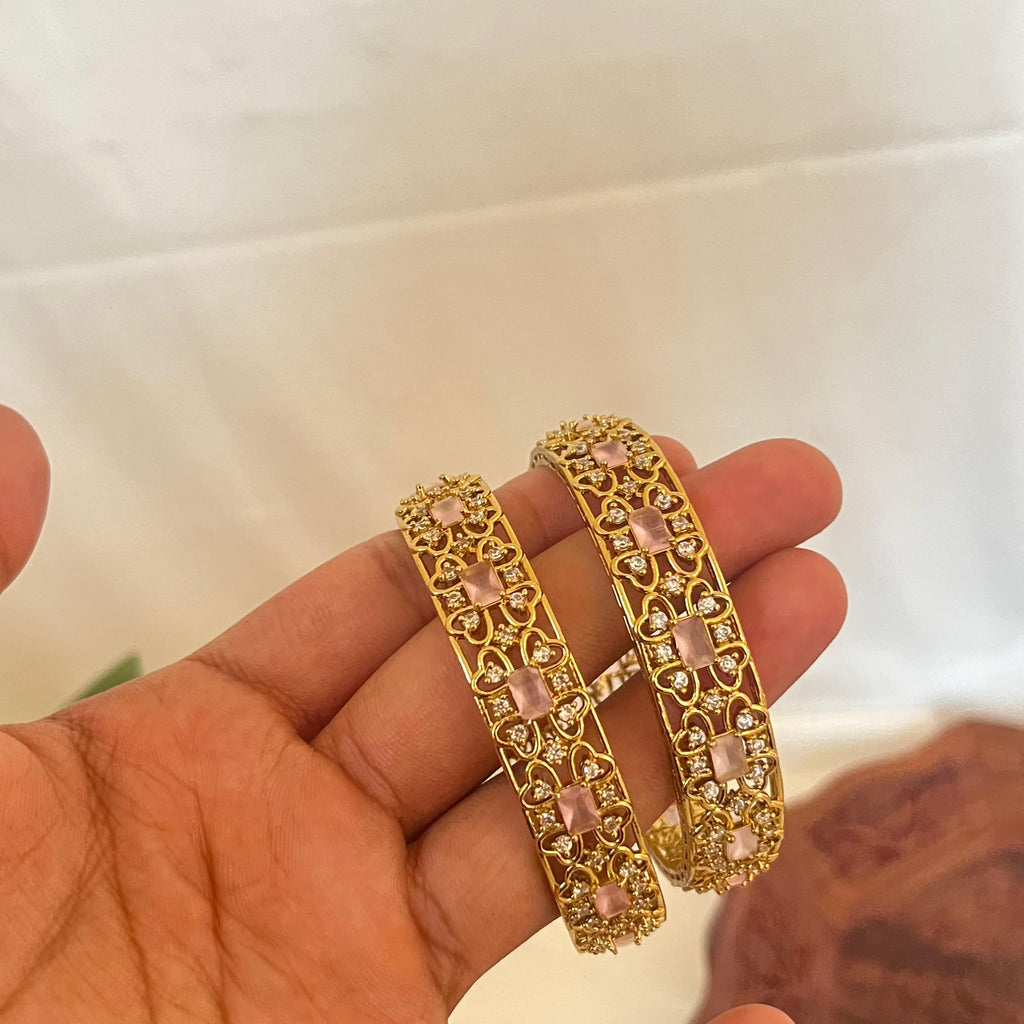 Blush Pink Designer Bangles VB02