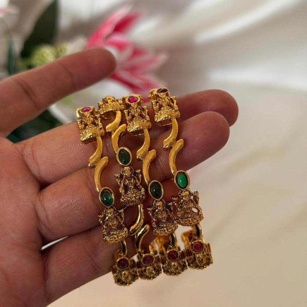 Lakshmi Multi-Stone Adjustable Bangles AB16 Anvika Jewels