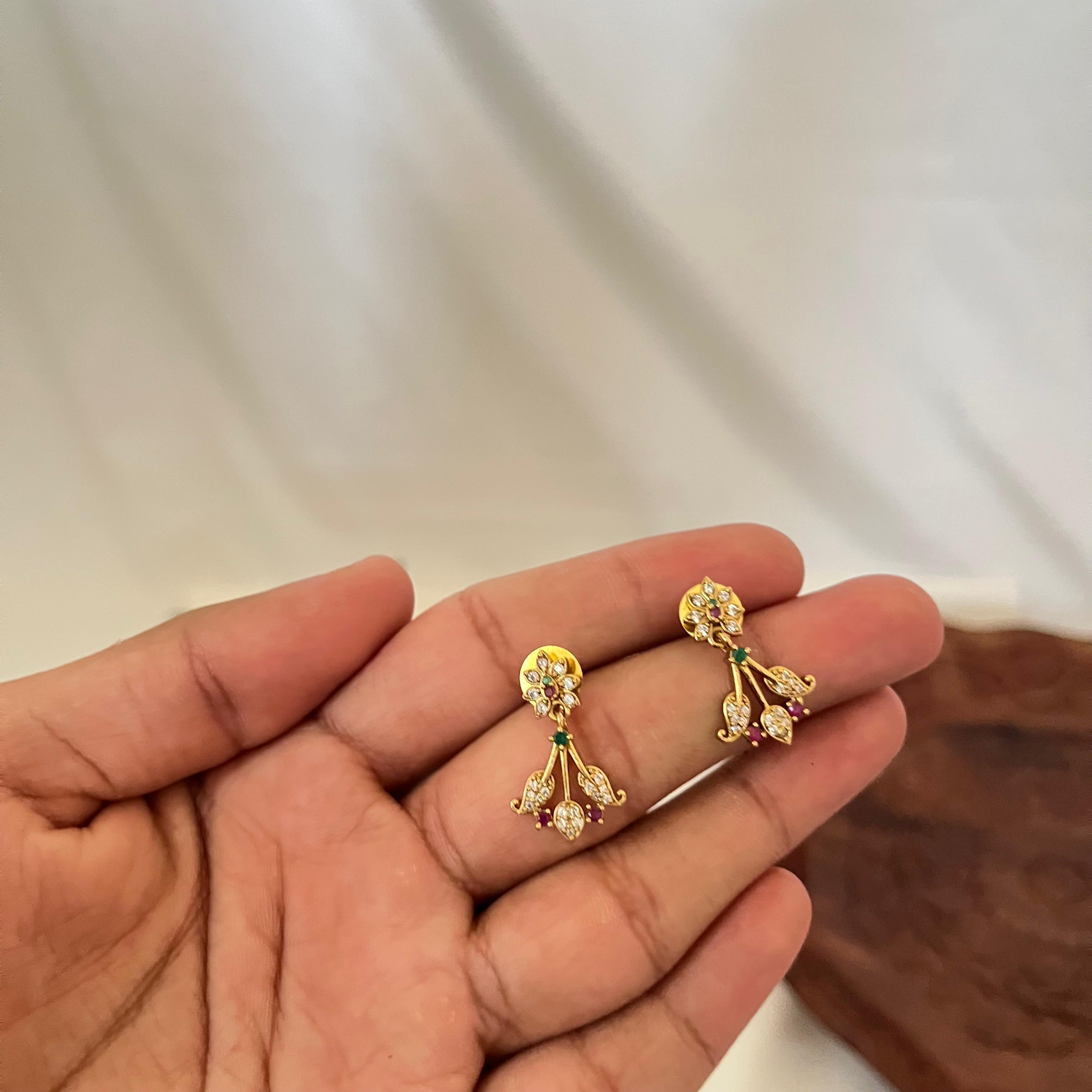 Floral Vine AD Necklace Set VN15