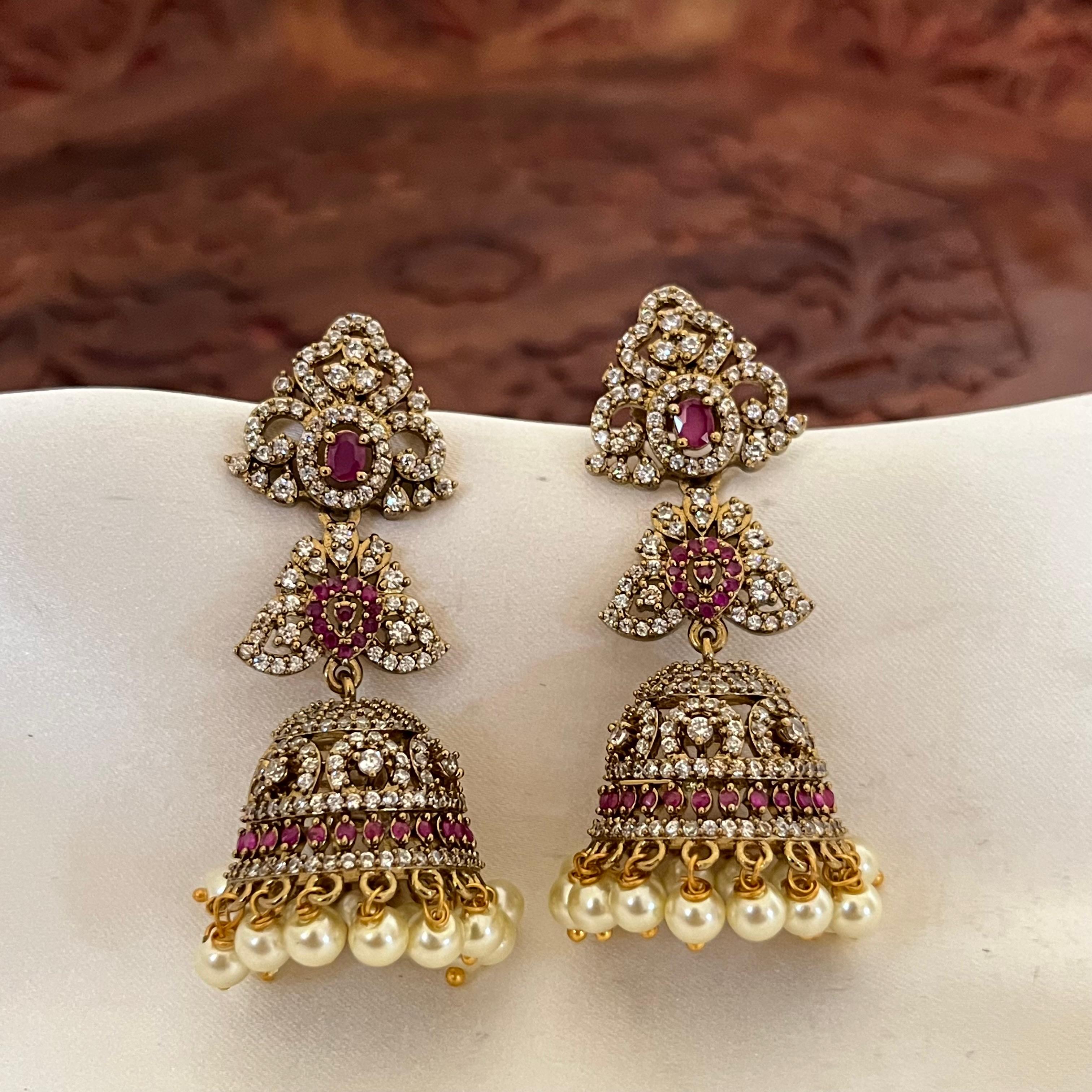 Victorian Pearl Jhumka VJ02
