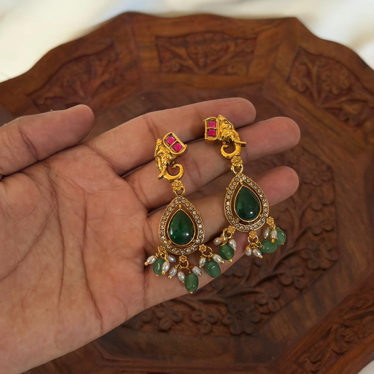 Lakshmi Elephant Choker AN89 Anvika Jewels