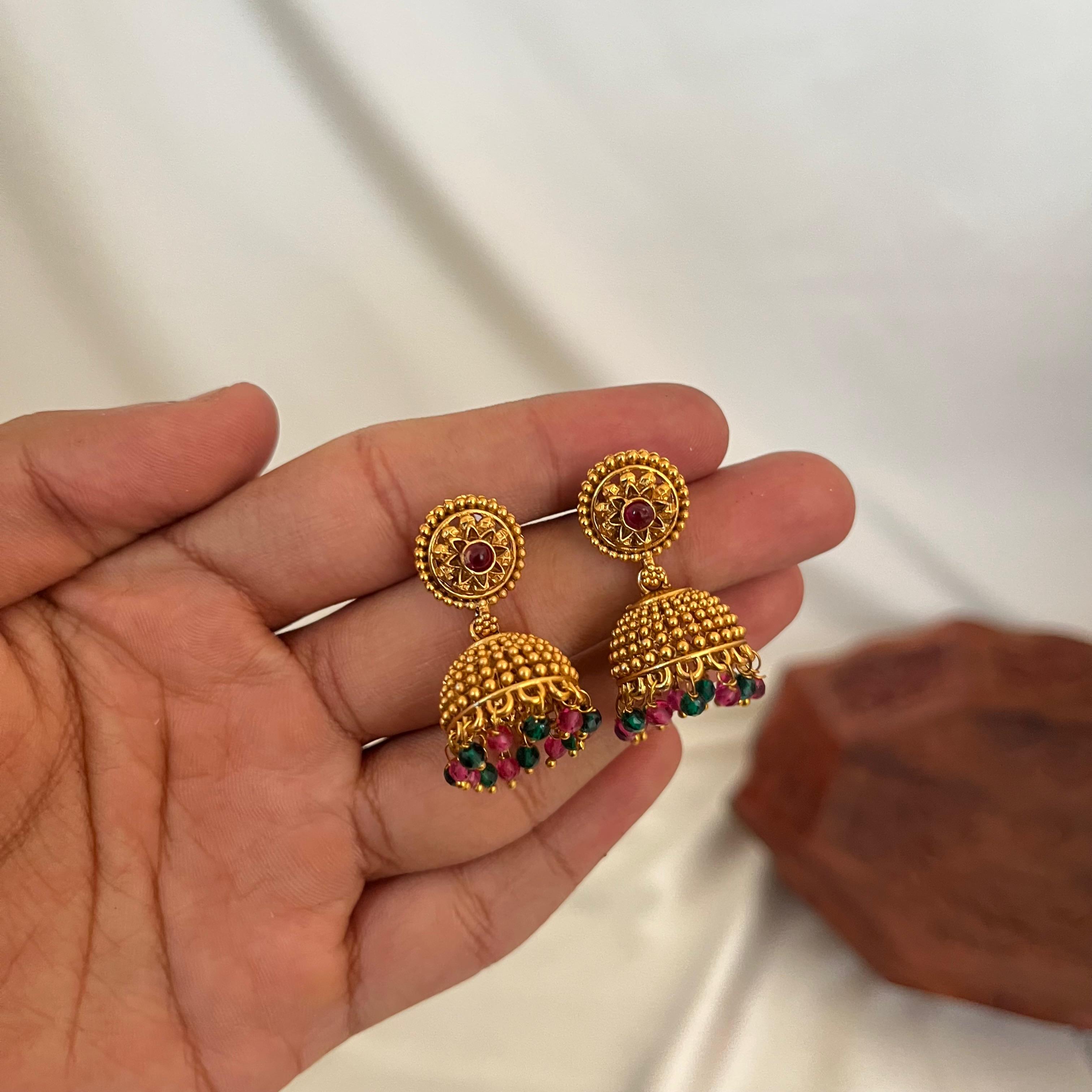 Antique Floral Beaded Long Haram LH09