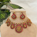 Ruby Kundan Lakshmi Necklace AN171 Anvika Jewels