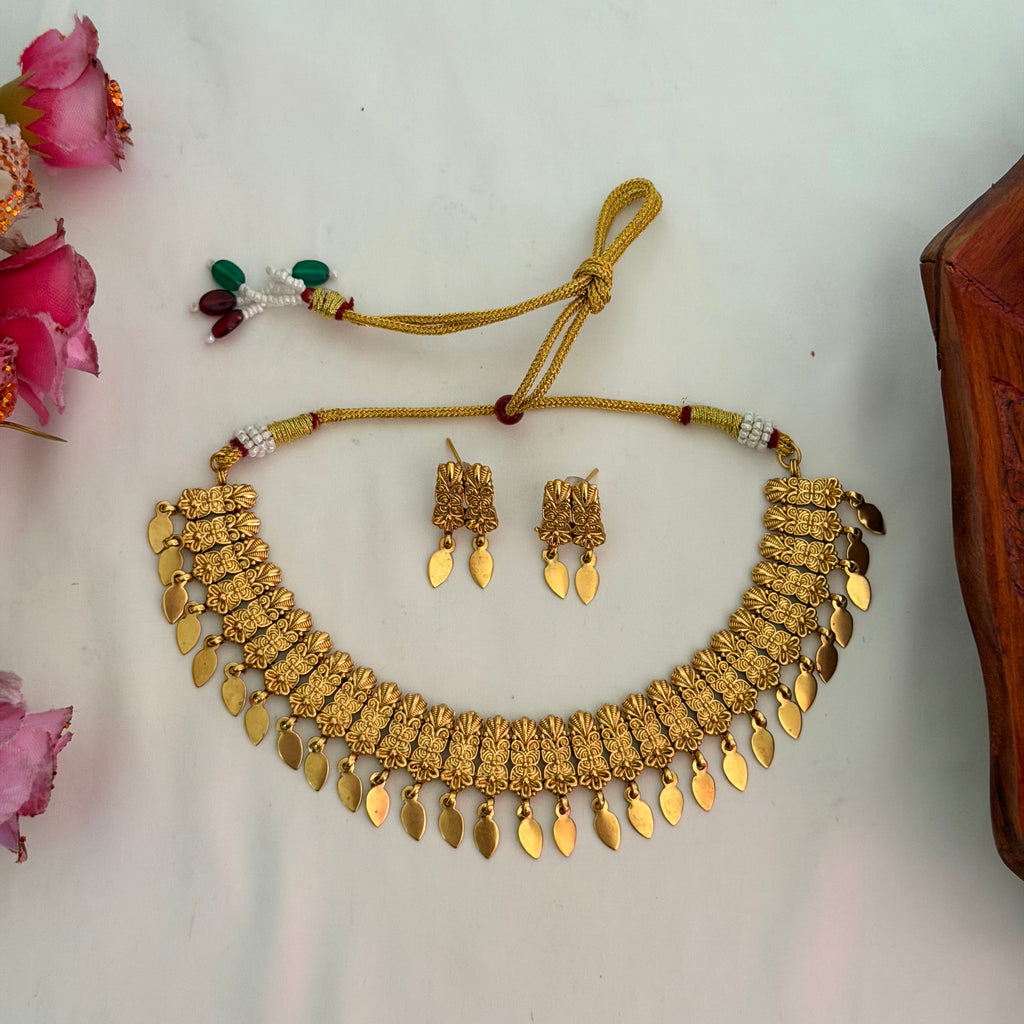 Gold Finish Elakkathali AN173 Anvika Jewels