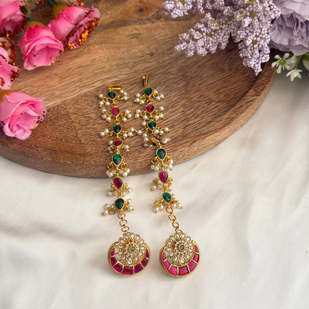 Jadau Studs+Mattal AJ32 Anvika Jewels