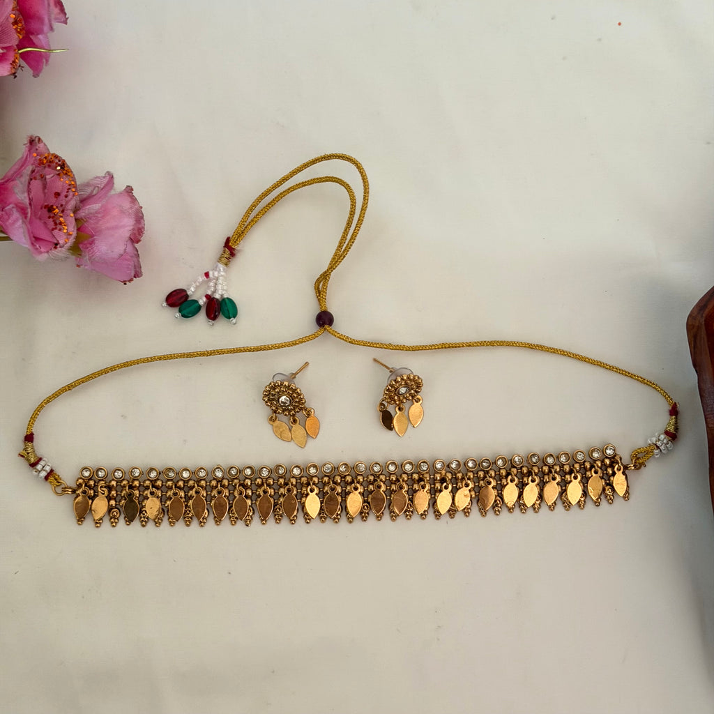 White Stone Elakkathali AN172 Anvika Jewels