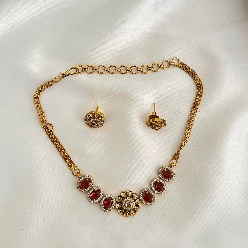 Minimal Oval AD Necklace VN13