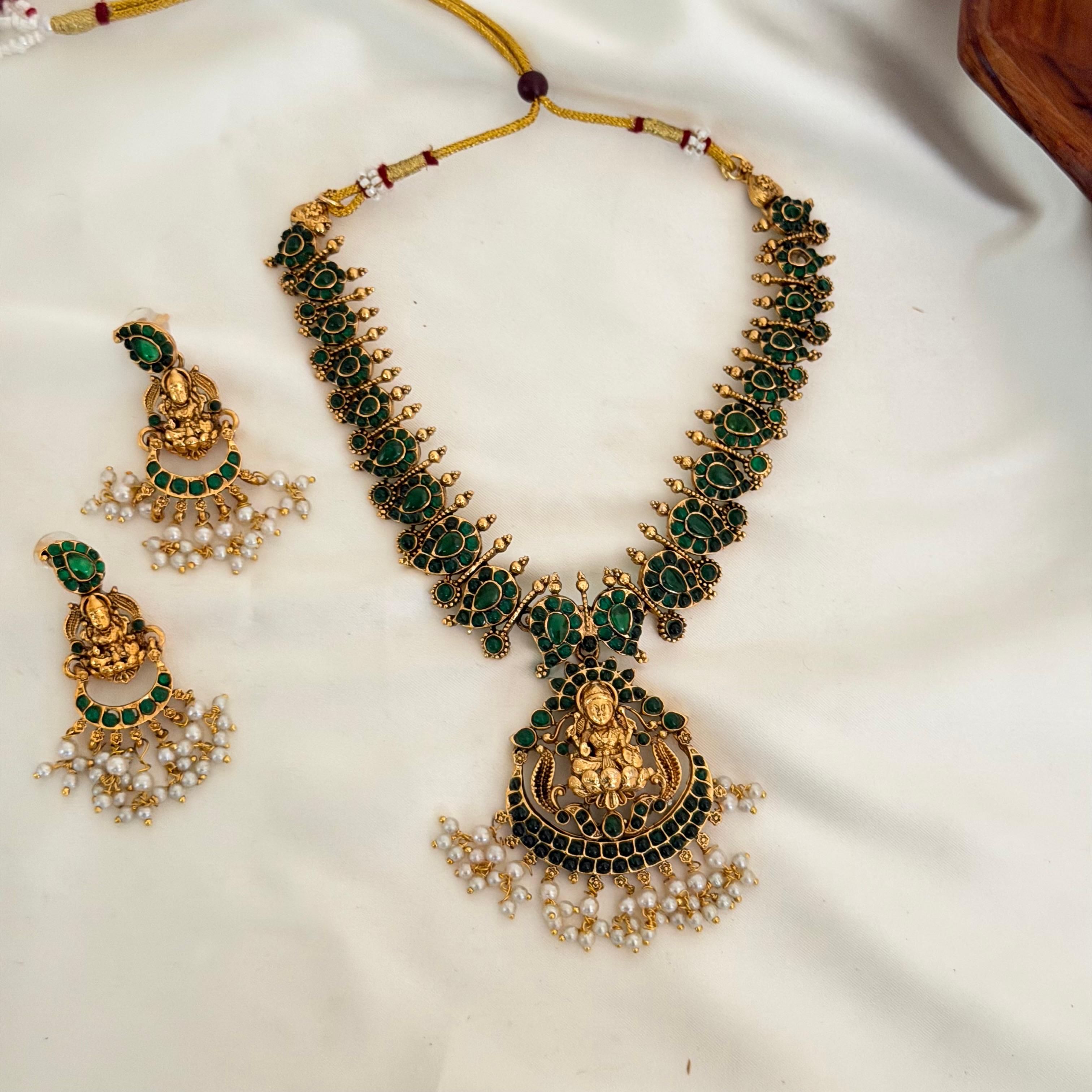 Lakshmi Kemp Necklace AN84 Anvika Jewels