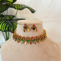 Green Palaka Elakkathali Necklace AN192 Anvika Jewels