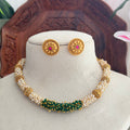 Antique Multi Colour Necklace AN277 Anvika Jewels