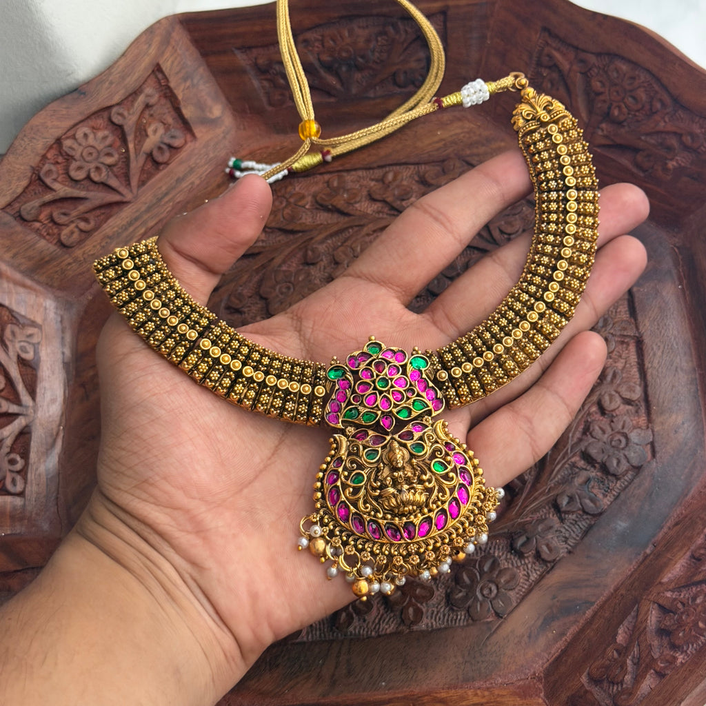 Antique Lakshmi Necklace AN268 Anvika Jewels