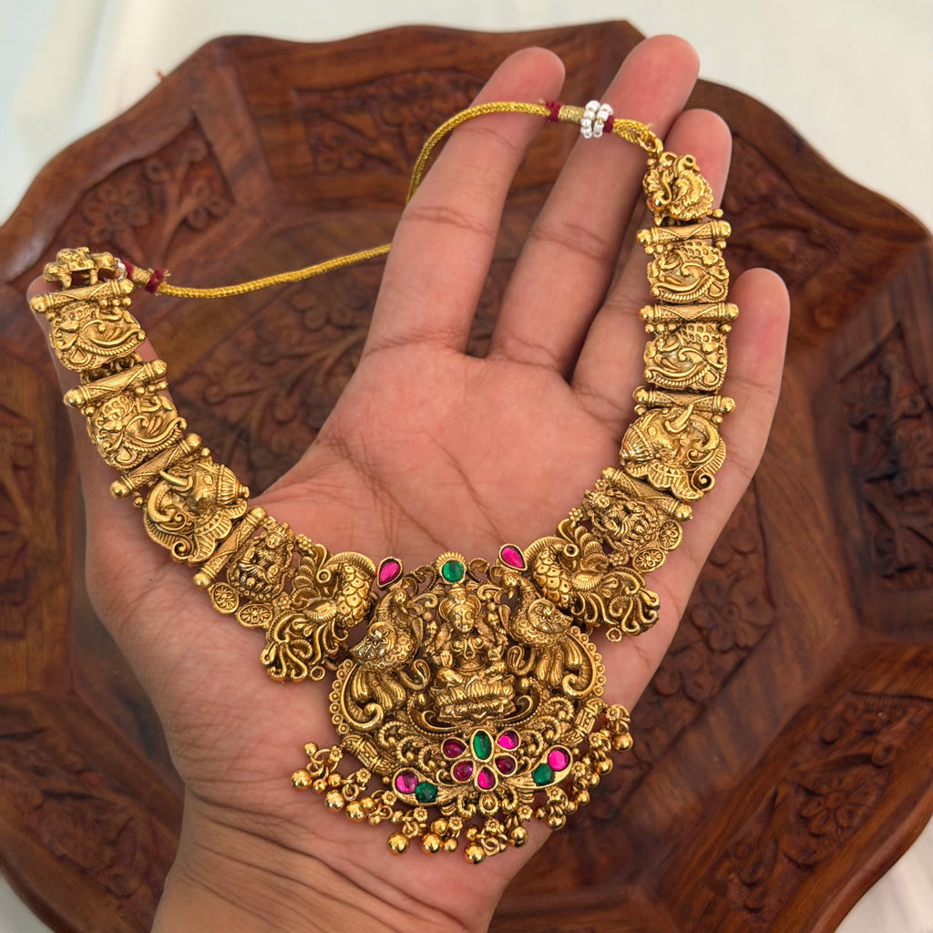 Antique Lakshmi Necklace AN204 Anvika Jewels