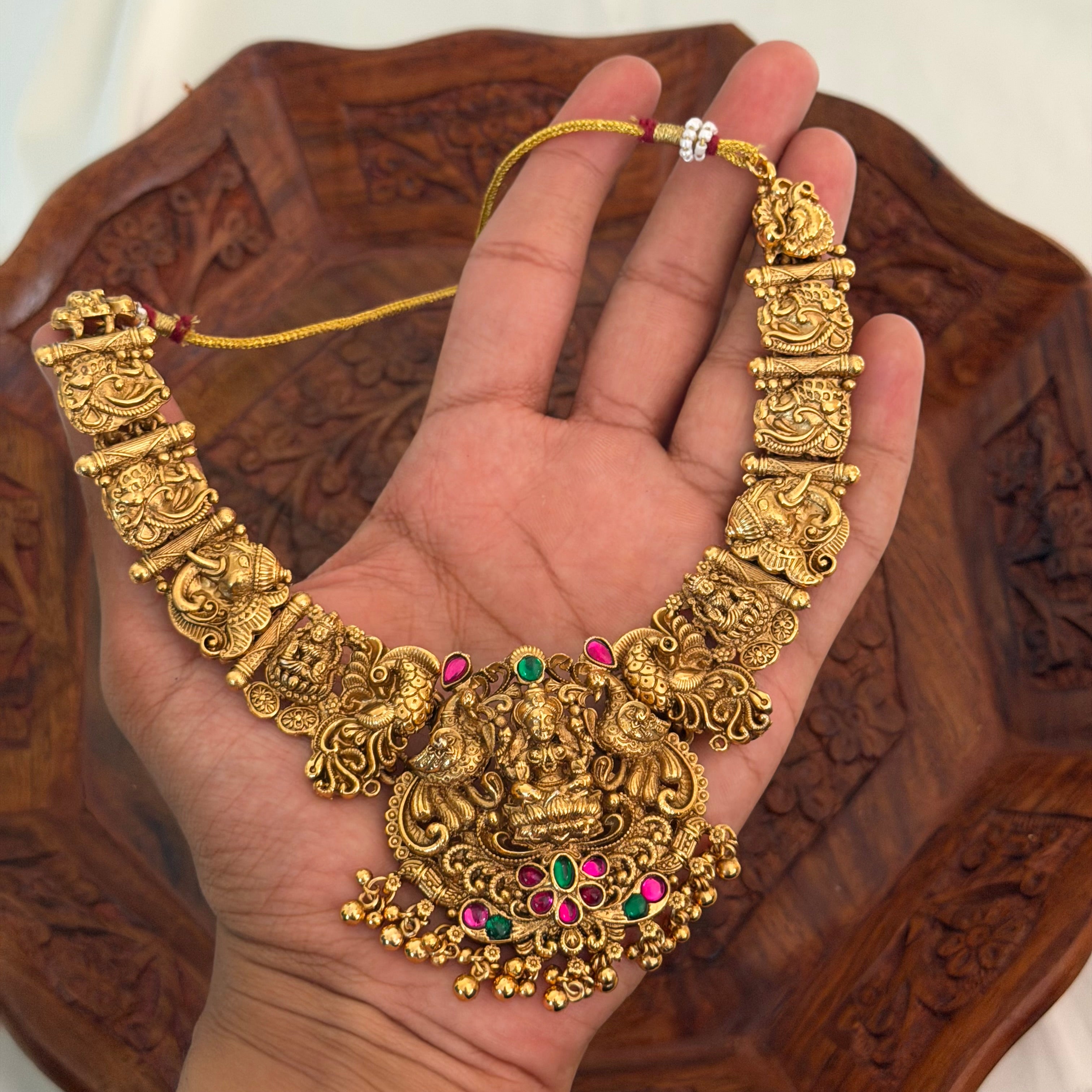 Antique Lakshmi Necklace AN204 Anvika Jewels