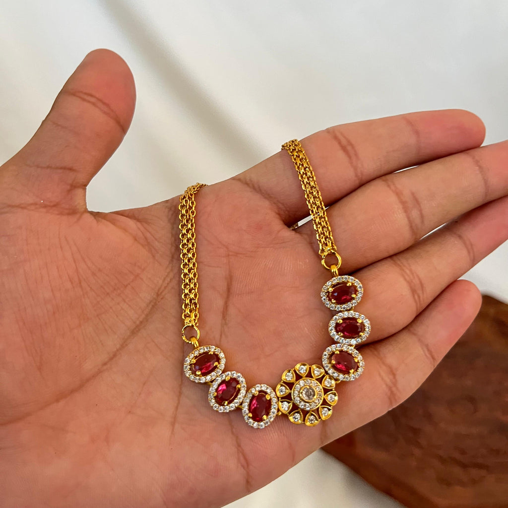 Minimal Oval AD Necklace VN13