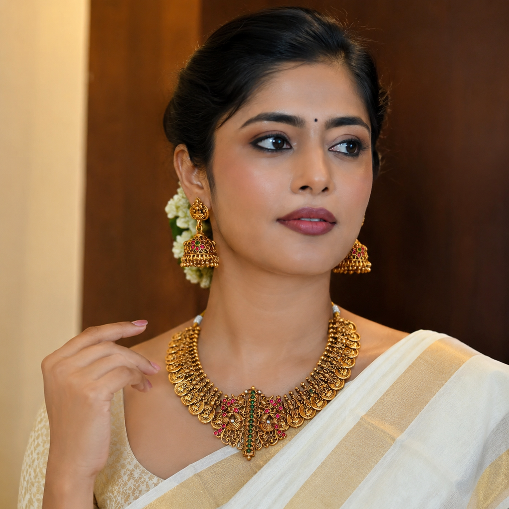 Premium Coin Lakshmi Choker AN127 Anvika Jewels