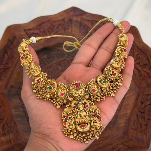 Antique Lakshmi Necklace AN221 Anvika Jewels