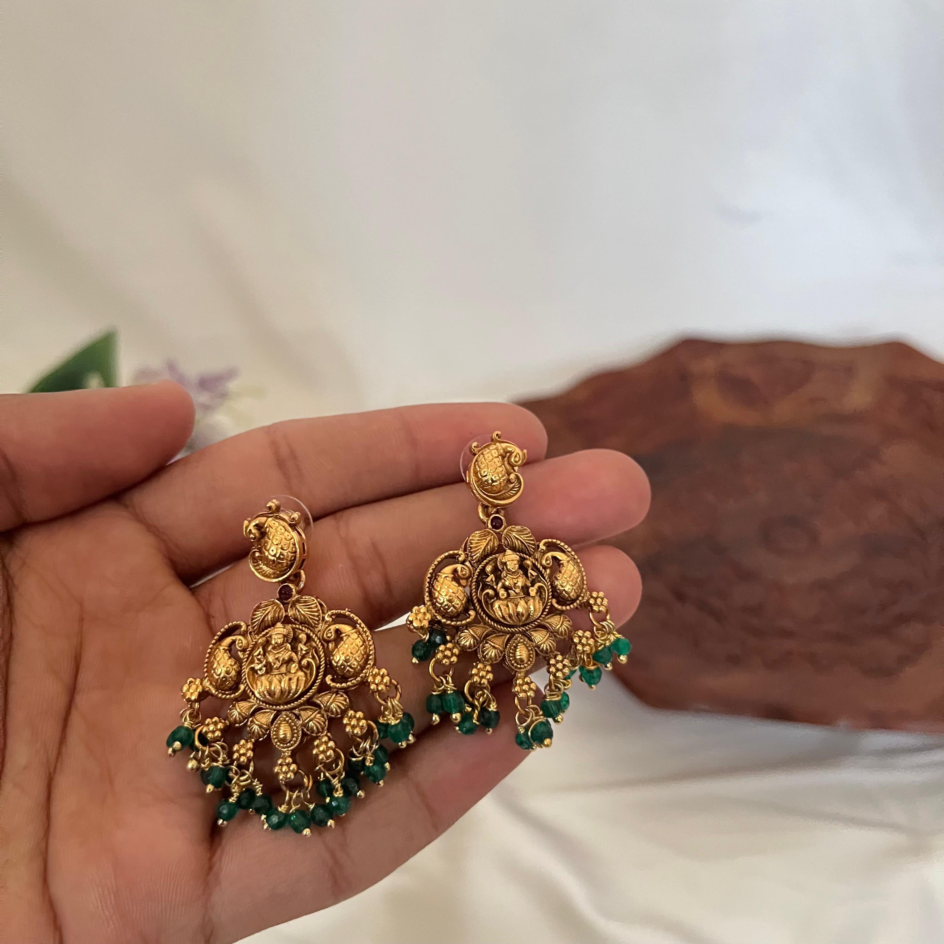 Dual Tone Lakshmi Temple Necklace AN41