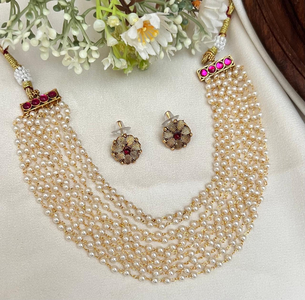 Pearl Choker AN278 Anvika Jewels