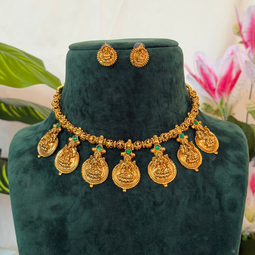 Antique Lakshmi Necklace AN217 Anvika Jewels