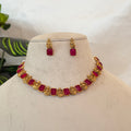 Stone Lakshmi Necklace AN180 Anvika Jewels
