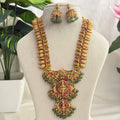 Green Pearl Lakshmi Choker LH29 Anvika Jewels