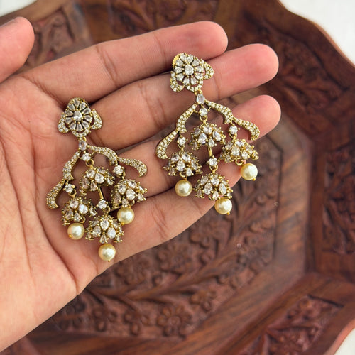 AD Stones Earrings VJ06 Anvika Jewels