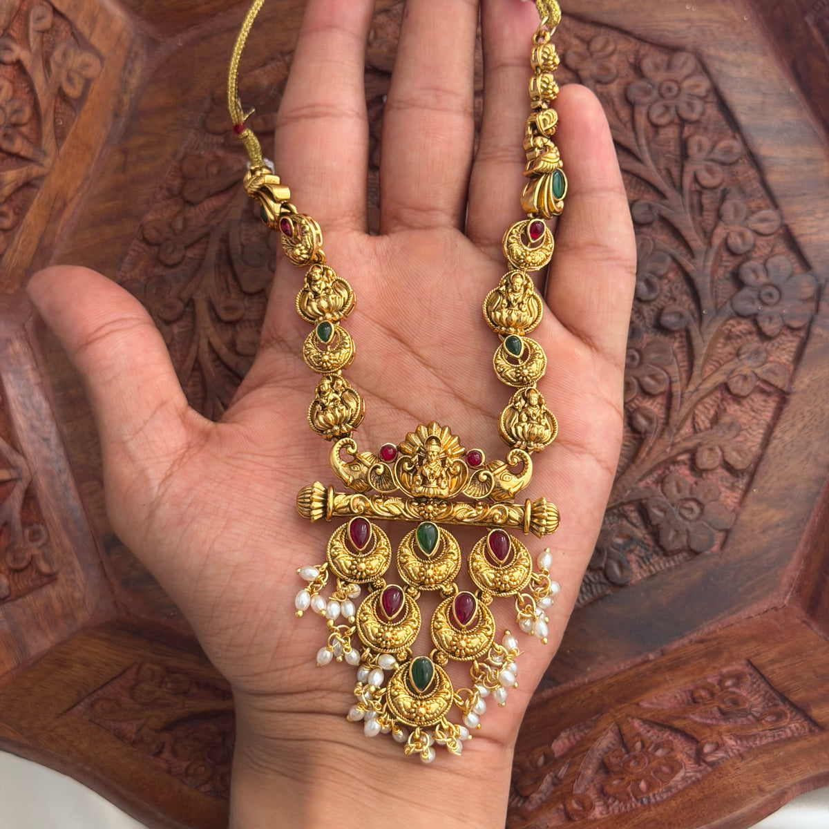 Antique Pearl Choker AN262 Anvika Jewels